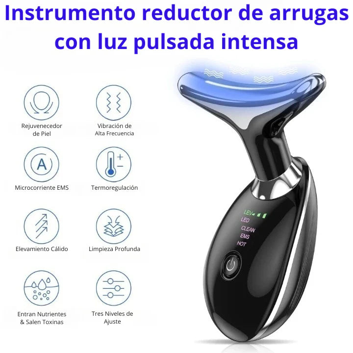 Masajeador Facial Cuello Led Antiedad™