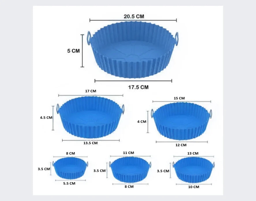 Pack 6 Molde Silicona Air Fryer™