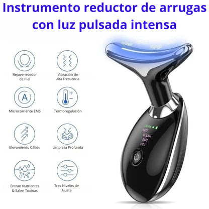 Masajeador Facial Cuello Led Antiedad™